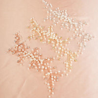 Bridal Pearl and Crystal Hair Vine Headband, Wedding Wire Pearl Head Wreath, Bridesmaid Rhinestone Pearl Hairpiece, Pearl Hair Wire - KaleaBoutique.com