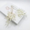 Bridal Crystal Branch 3 PC Hairpin Set, Wedding Pearl Hairpiece Set, Bridesmaid Wire Hair Pins, Crystal Floral Headpieces for Bride - KaleaBoutique.com