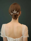 Bridal Crystal Branch 3 PC Hairpin Set, Wedding Pearl Hairpiece Set, Bridesmaid Wire Hair Pins, Crystal Floral Headpieces for Bride - KaleaBoutique.com