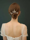 Bridal Tall Crystal Branch Wire 3 PC Hairpin Set, Wedding Pearl Hairpiece, Bridesmaid Wire Hair Pins, Crystal Floral Headpieces for Bride - KaleaBoutique.com
