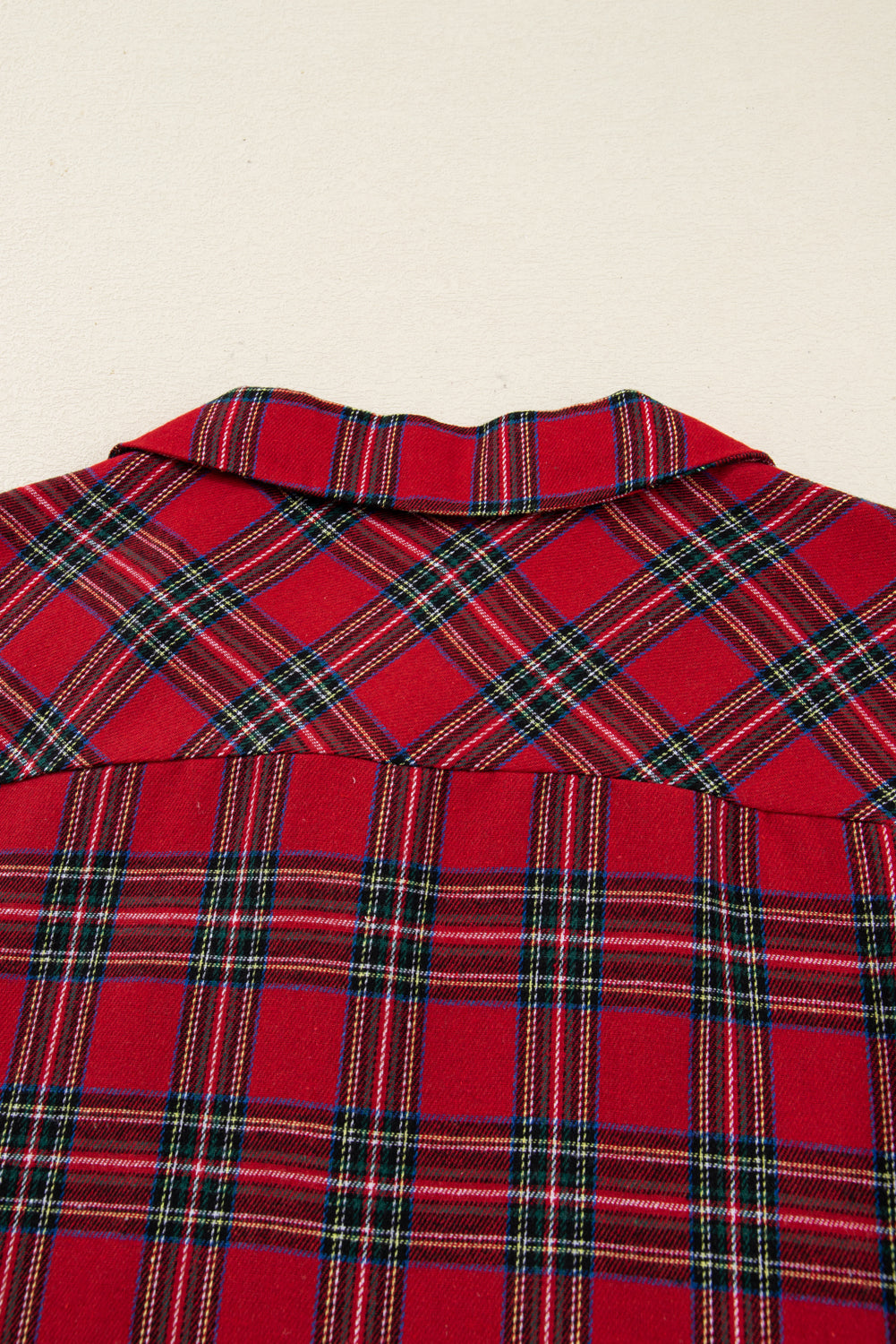 KaleaBoutique Comfortable Dearlovers Plaid Contrast Patched Christmas Holiday Long Sleeve Shirt and Short 2pcs Pajama Set - KaleaBoutique.com