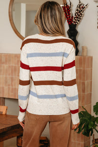 Exposed Seam Drop Shoulder Heathered Knit Sweater - KaleaBoutique.com