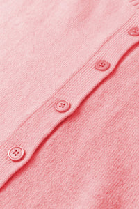 KaleaBoutique Comfortable 3/4 Sleeve Boxy Knit Button Down Sweater Cardigan - KaleaBoutique.com