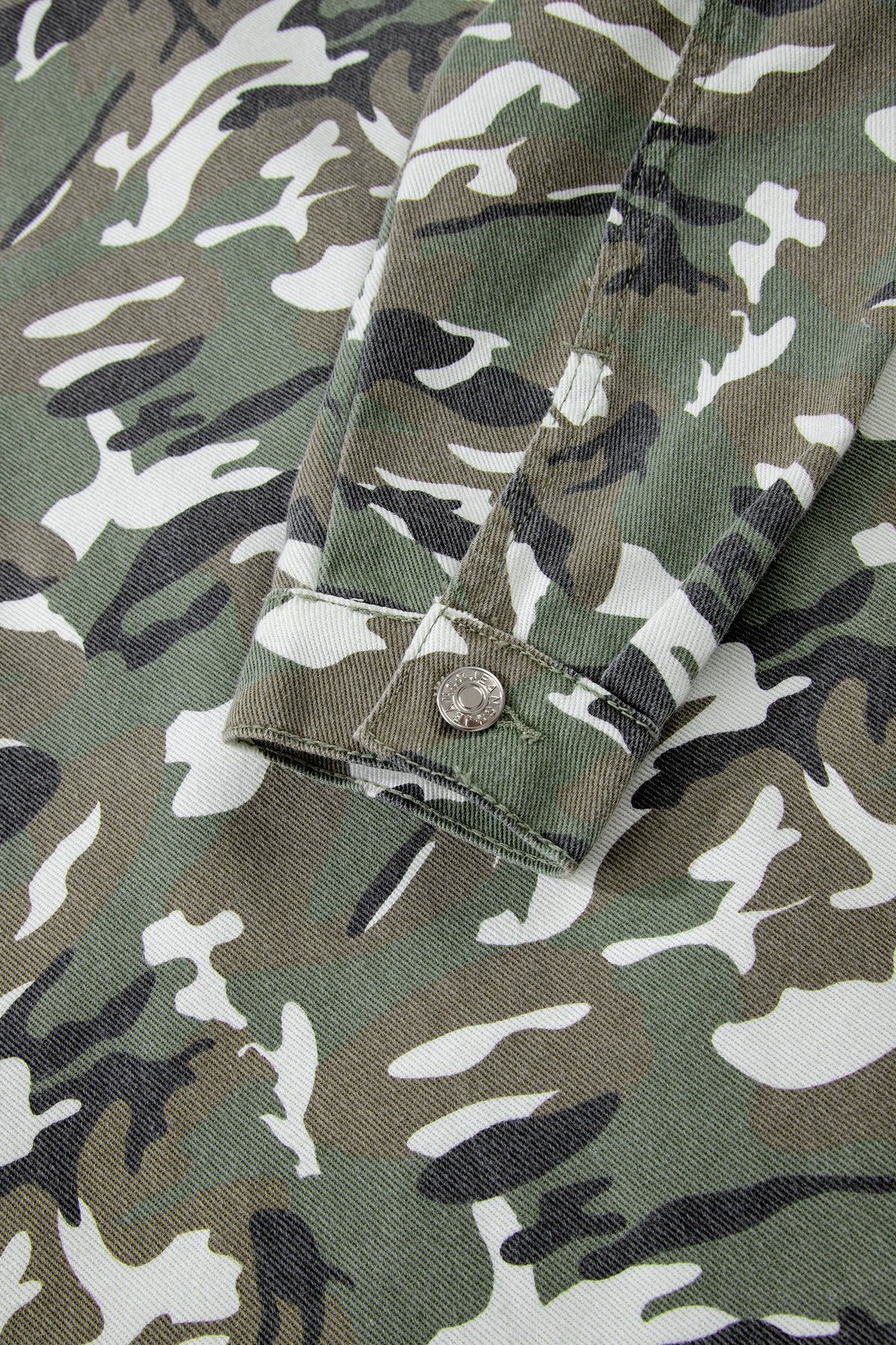 KaleaBoutique Stylish Camo Chest Pockets Loose Jean Jacket - KaleaBoutique.com