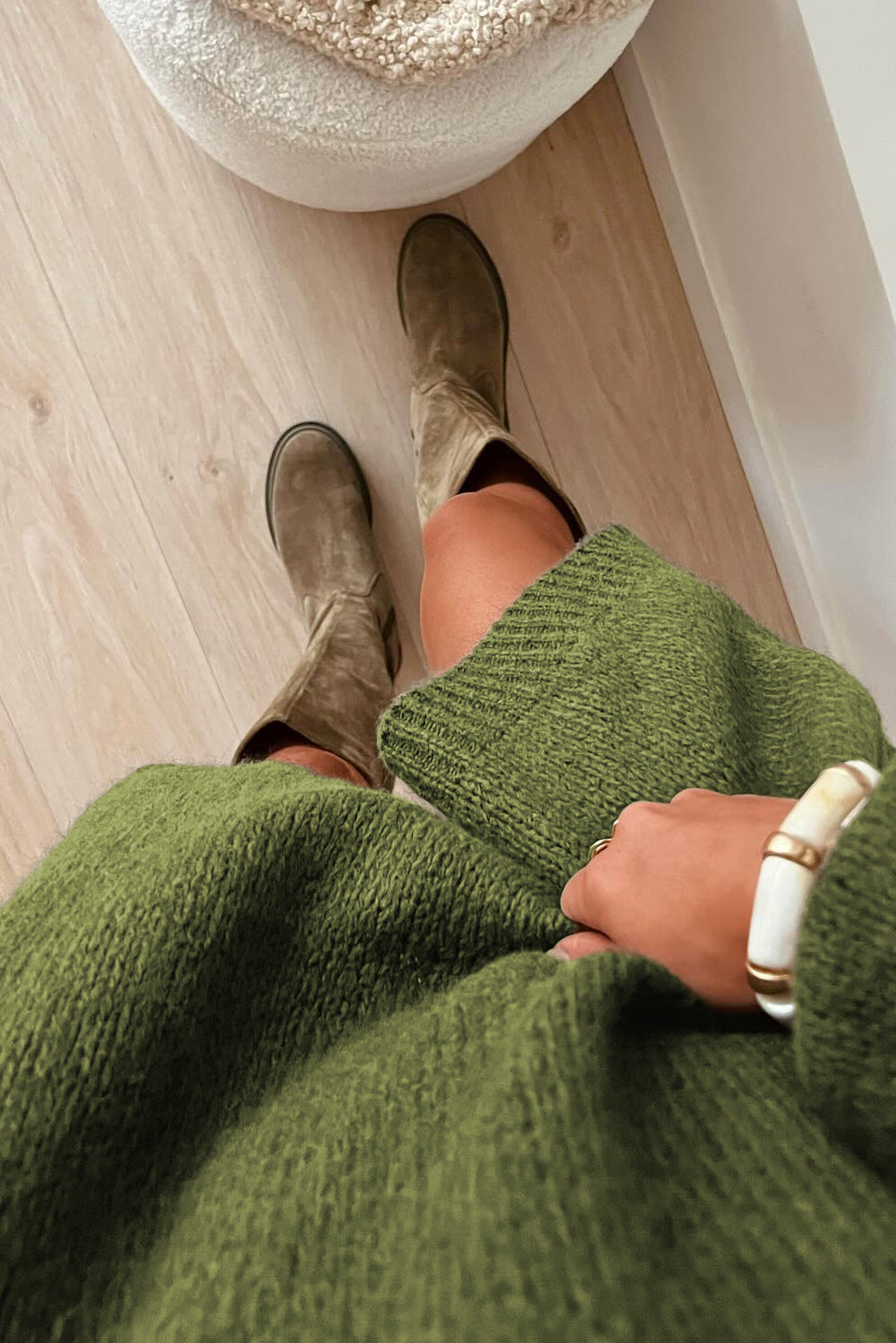 KaleaBoutique Comfortable Oversize Drop Shoulder Slouchy Sweater Dress - KaleaBoutique.com