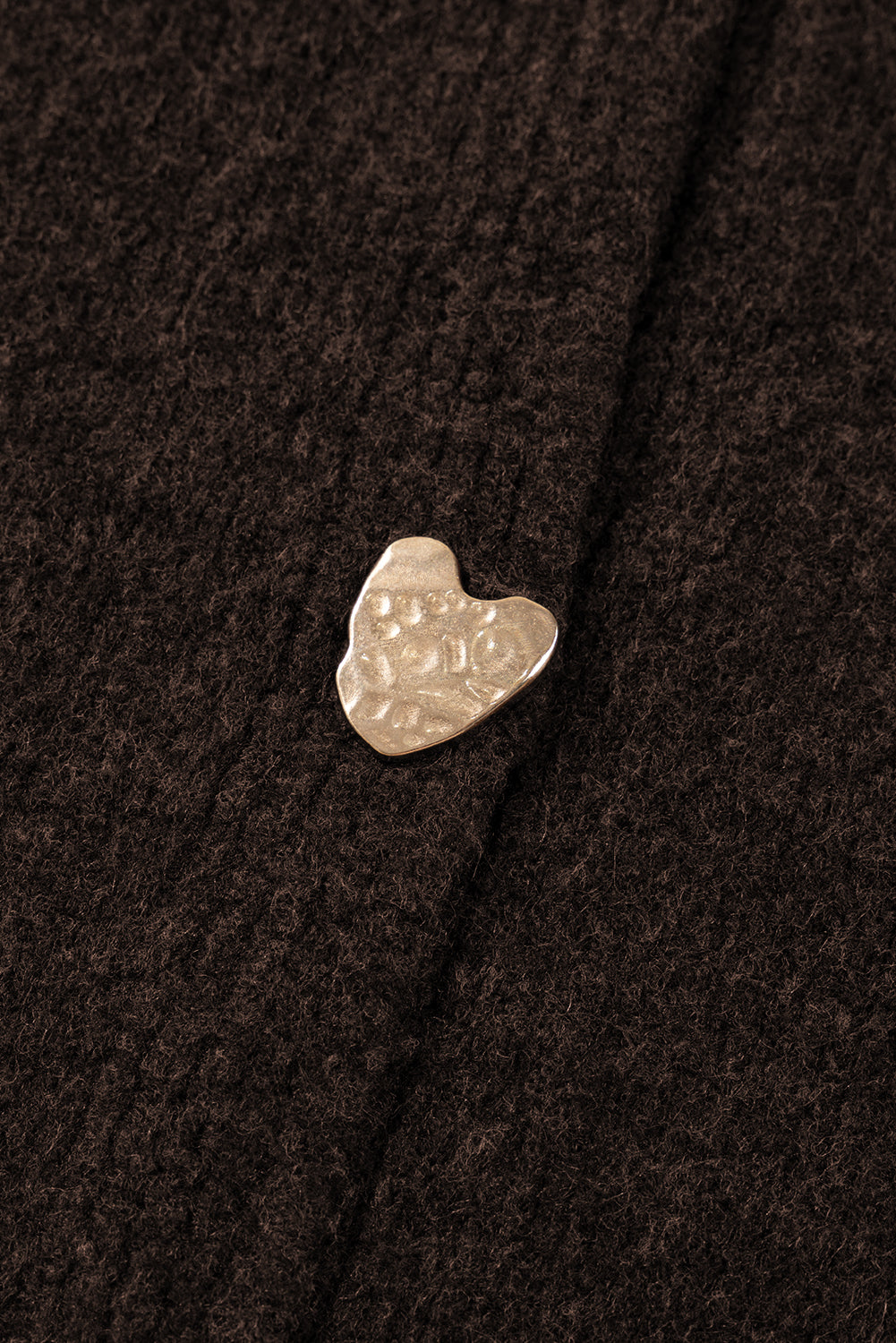 KaleaBoutique Comfortable Heart Metal Button V Neck Cardigan Sweater - KaleaBoutique.com