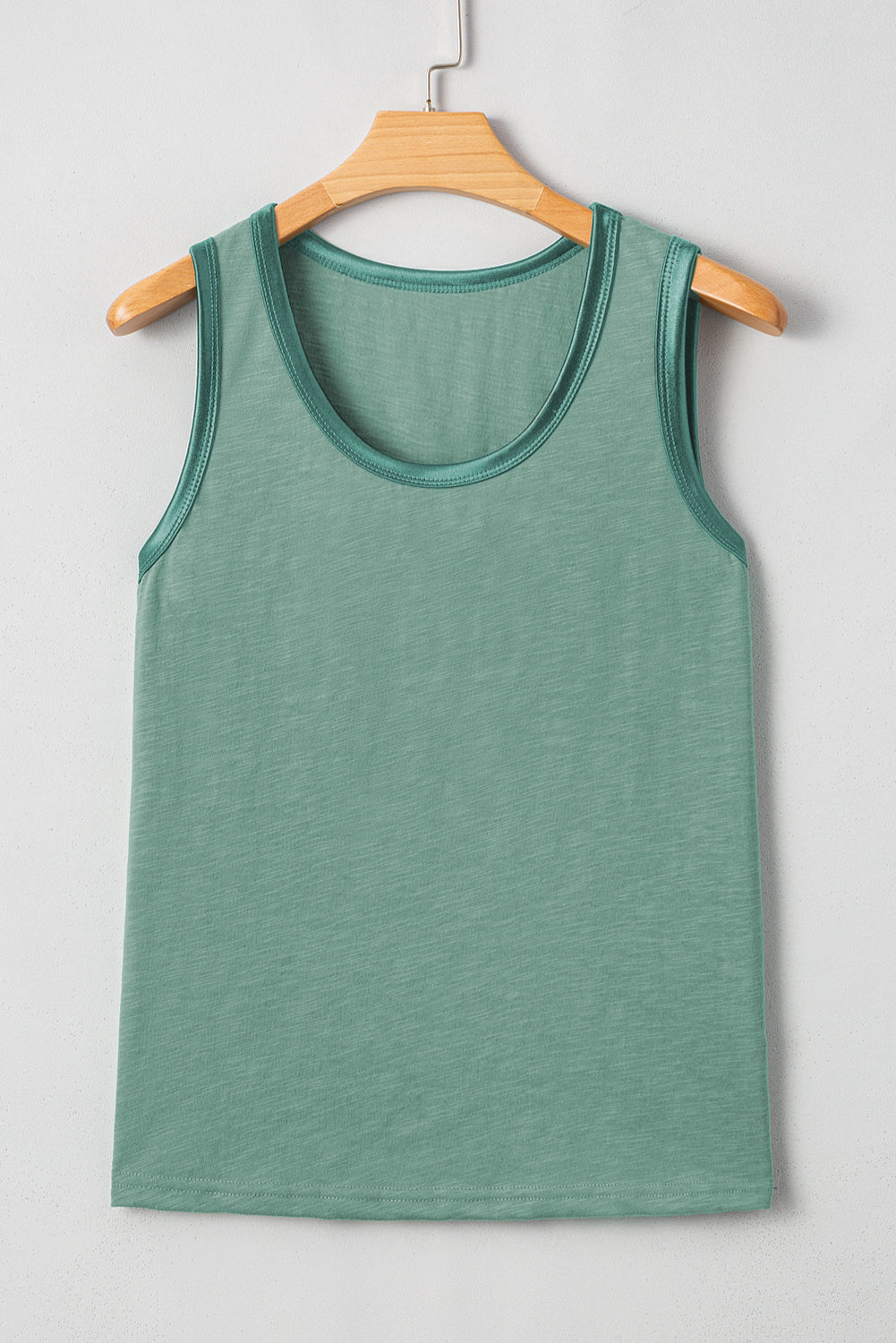 KaleaBoutique Metallic Sheen Edge Scoop Neck Tank Top - KaleaBoutique.com