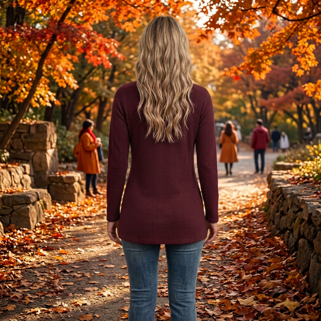 Women's Open-Front Ribbed Cardigan with Button Tabs - KaleaBoutique.com