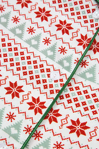 KaleaBoutique Comfortable Christmas Pattern Print Shirt Style Long 2pcs Pajama Set - KaleaBoutique.com