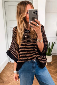 KaleaBoutique Stylish 3/4 Draped Sleeve Slouchy Sweater - KaleaBoutique.com