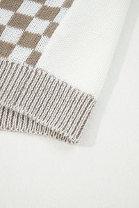 KaleaBoutique Stylish Checkered Open Front Drop Shoulder Cardigan - KaleaBoutique.com