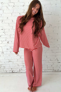 KaleaBoutique Comfortable Drop Shoulder Long Sleeve Top Lounge Pants 2pcs Set - KaleaBoutique.com