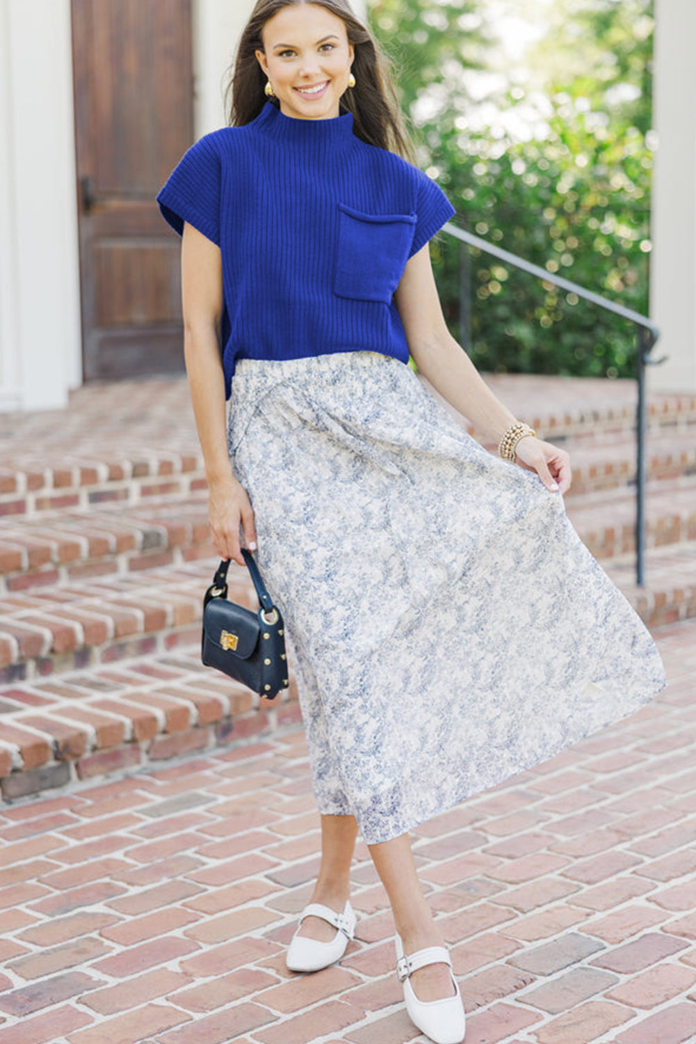 KaleaBoutique Comfortable Patch Pocket Ribbed Knit Short Sleeve Sweater - KaleaBoutique.com