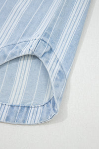 Boyfriend Chest Pocket Classic Denim Shacket - KaleaBoutique.com