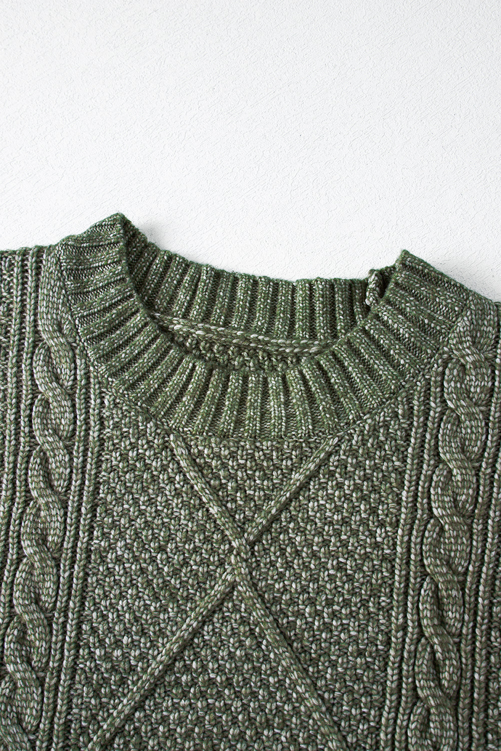 KaleaBoutique Comfortable Cable Knit Drop Shoulder Loose Fit Sweater Dress - KaleaBoutique.com