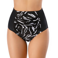 Women's High-Waist Ruched-Front Swim Briefs - KaleaBoutique.com