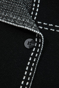 KaleaBoutique Stylish Contrast Trim Button up Sweater Cardigan - KaleaBoutique.com