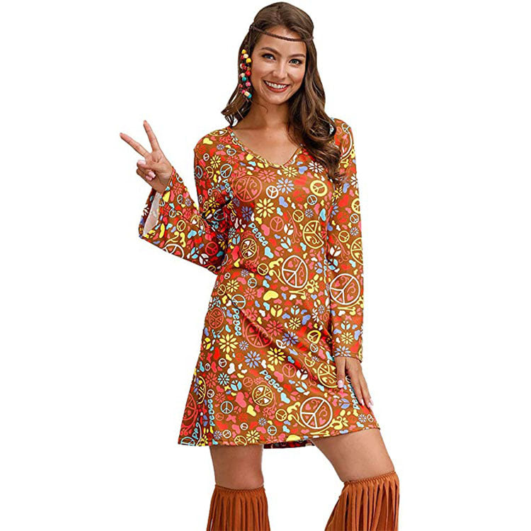 Hippie Clothing Print Dress Women - KaleaBoutique.com