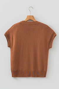 KaleaBoutique Comfortable Western Horseshoe Pattern Short Sleeve Knit Sweater - KaleaBoutique.com