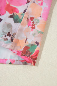 KaleaBoutique Floral Print Ruffled Stitch Buttoned Loose Fit Shirt - KaleaBoutique.com