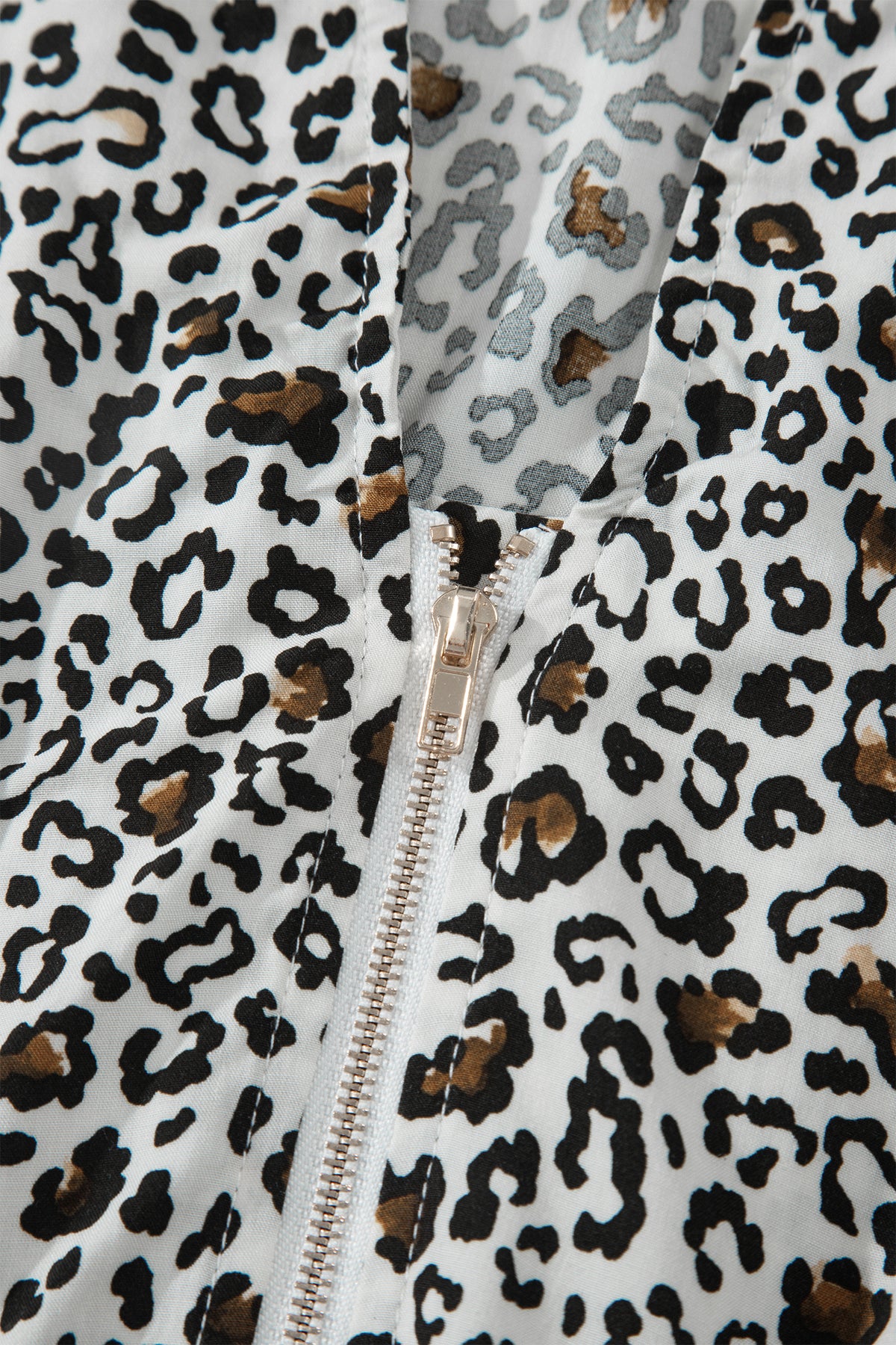 KaleaBoutique Stylish Leopard Zip Front V Neck Cinched Waist Sleeveless Maxi Dress - KaleaBoutique.com