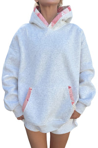 KaleaBoutique Comfortable Contrast Patchwork Oversized Hoodie - KaleaBoutique.com