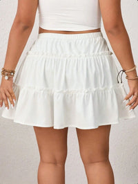 Women's Tie-Front Tiered Mini Skort - KaleaBoutique.com
