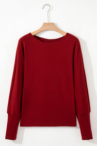 KaleaBoutique Solid Color Extended Cuffs Long Sleeve Top - KaleaBoutique.com