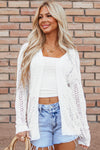 KaleaBoutique Stylish Classic Solid Open Knit Cardigan - KaleaBoutique.com