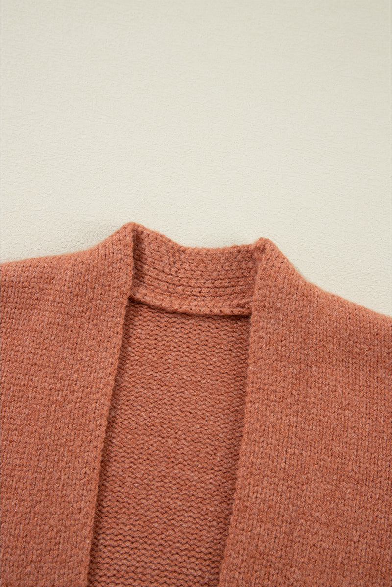 Drop Shoulder Open Front Cropped Cardigan - KaleaBoutique.com
