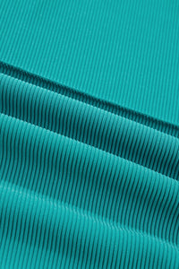 KaleaBoutique Stylish Horizontal Ribbed Exposed Seam Detail Drop Shoulder Baggy Pullover - KaleaBoutique.com