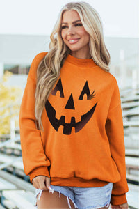 Orange Reversible Halloween Sweatshirt - KaleaBoutique.com