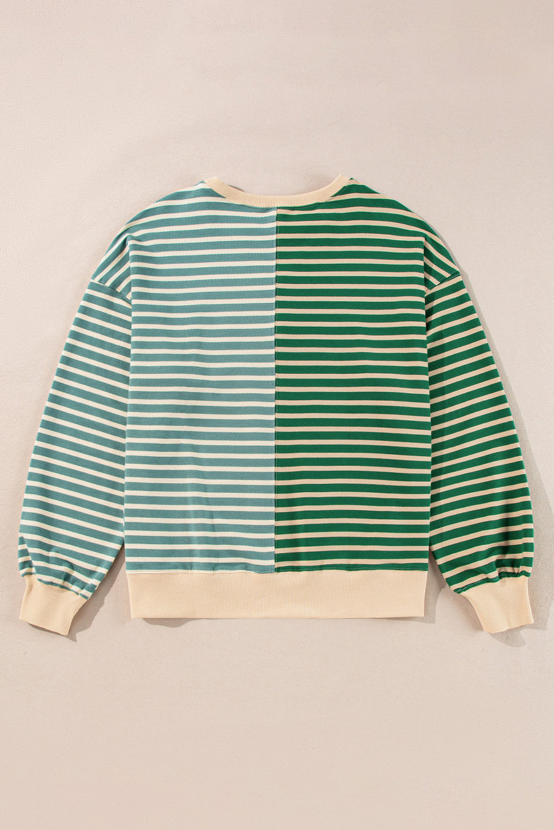 KaleaBoutique Colorblock Drop Shoulder Oversize Sweatshirt - KaleaBoutique.com