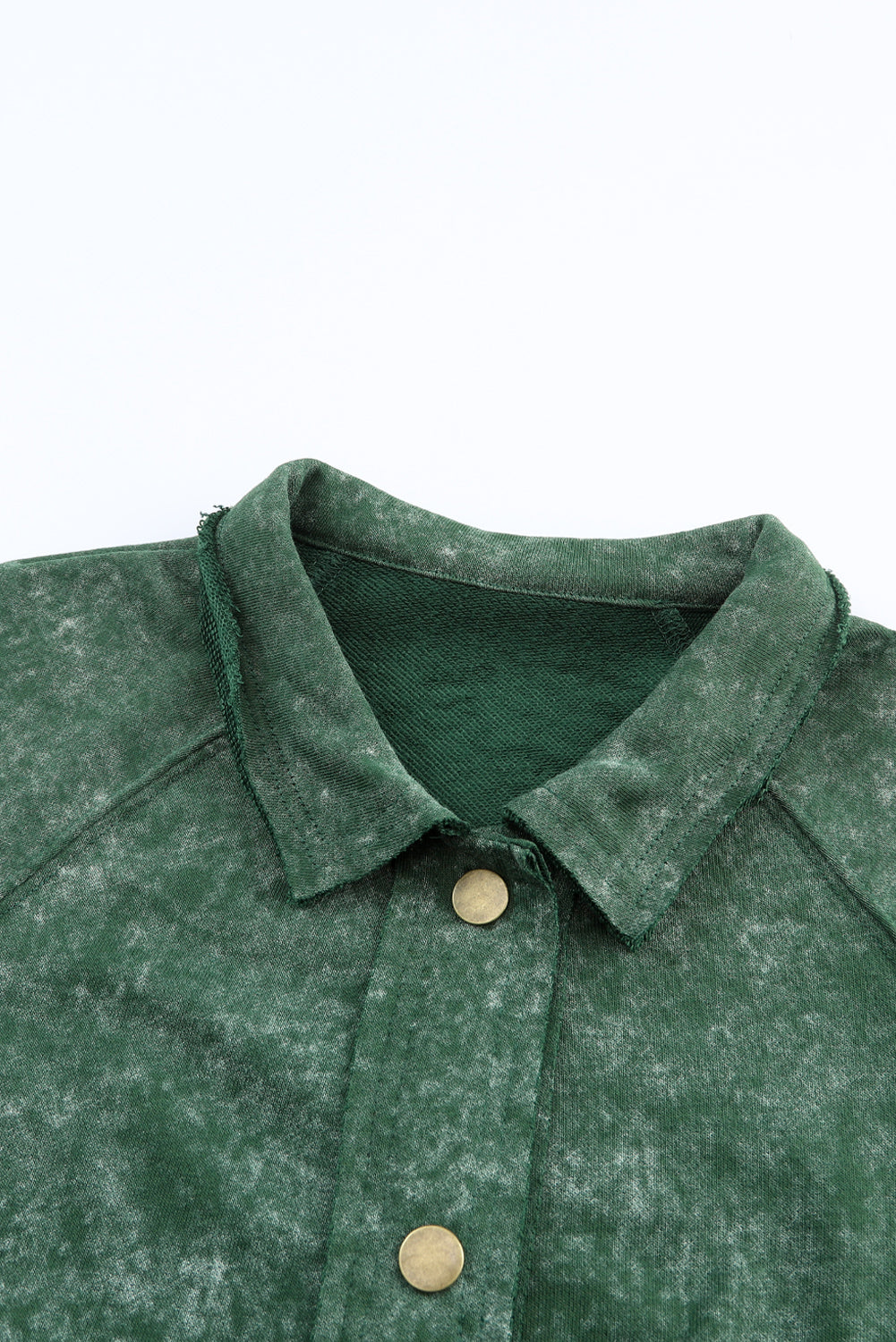 Vintage Washed Flap Pocket Button Shacket - KaleaBoutique.com