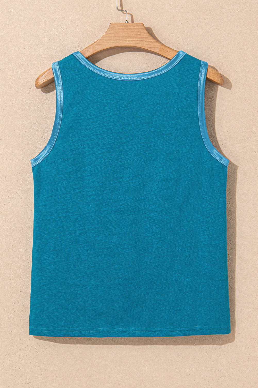 KaleaBoutique Metallic Sheen Edge Scoop Neck Tank Top - KaleaBoutique.com