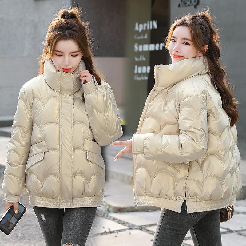 Women’s Loose-Fit Stand-Collar Quilted Jacket - KaleaBoutique.com