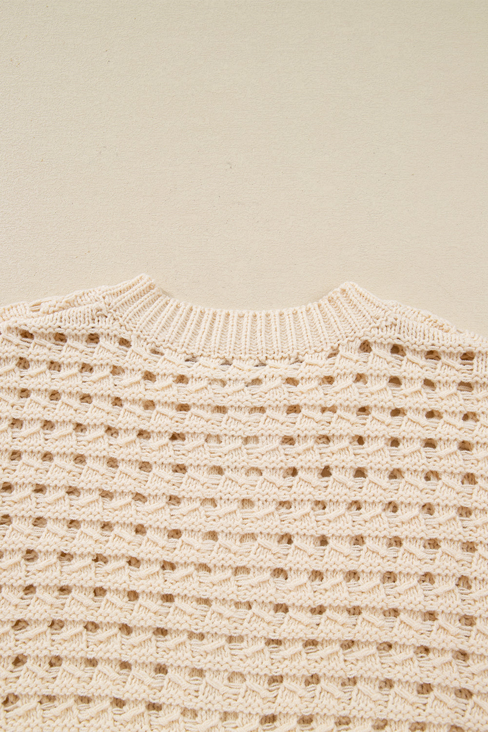 KaleaBoutique Stylish Hollowed Pattern Knit Zip Up Drop Shoulder Sweater Cardigan - KaleaBoutique.com