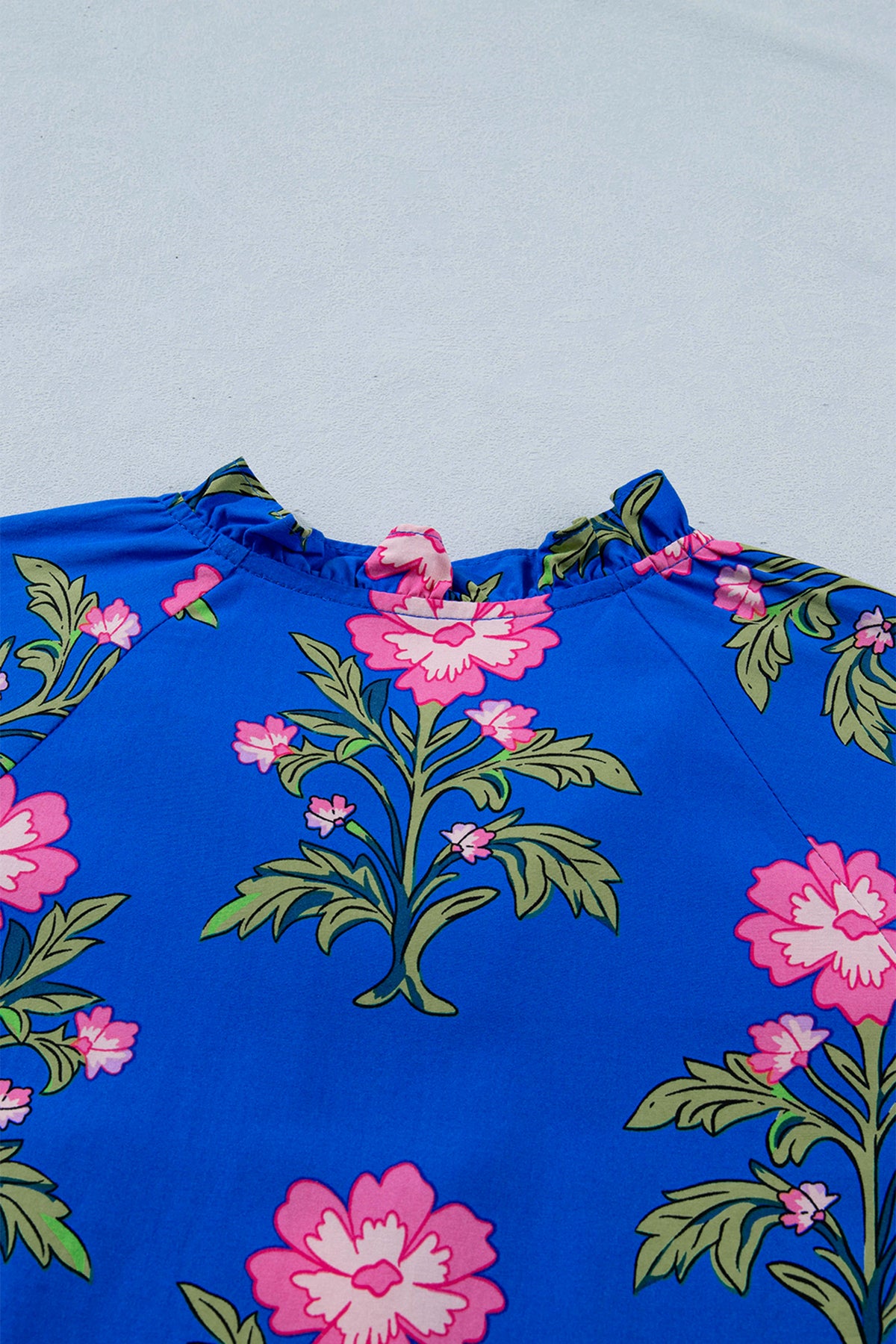 KaleaBoutique Comfortable V Neck Short Sleeve Loose Flower Dress - KaleaBoutique.com