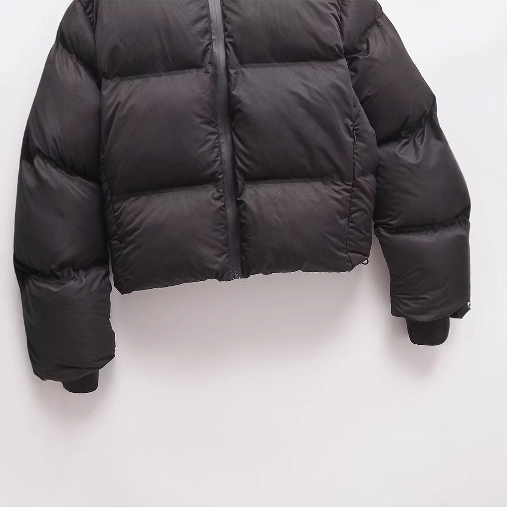 Women’s Black Hooded Jacket with Zipper Pockets - KaleaBoutique.com