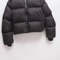 Women’s Black Hooded Jacket with Zipper Pockets - KaleaBoutique.com