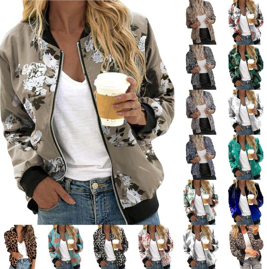 KaleaBoutique Women's 3D-Print Baseball Jacket - KaleaBoutique.com
