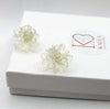 Clear Flowerhead Stud Earrings, Wedding Large Flower Stud Earrings, Bridal Glass Flower Earrings - KaleaBoutique.com