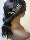 Clear Rhinestone Crystal 3 PC Hairpin Set, Bridal Wire Hair Pins, Wedding Crystal Hairpiece Set - KaleaBoutique.com