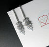 Crystal Cluster Dangle Earrings, Bridal 14K White Gold Plated Stud Earrings, Wedding Crystal Earrings - KaleaBoutique.com