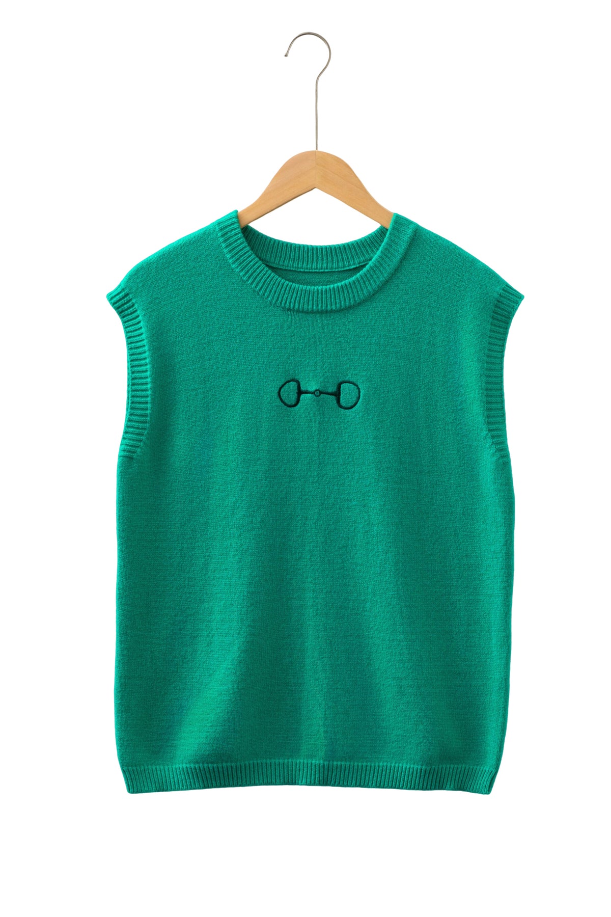 KaleaBoutique Comfortable Horse Bit Embroidered Loose Short Sleeve Sweater - KaleaBoutique.com