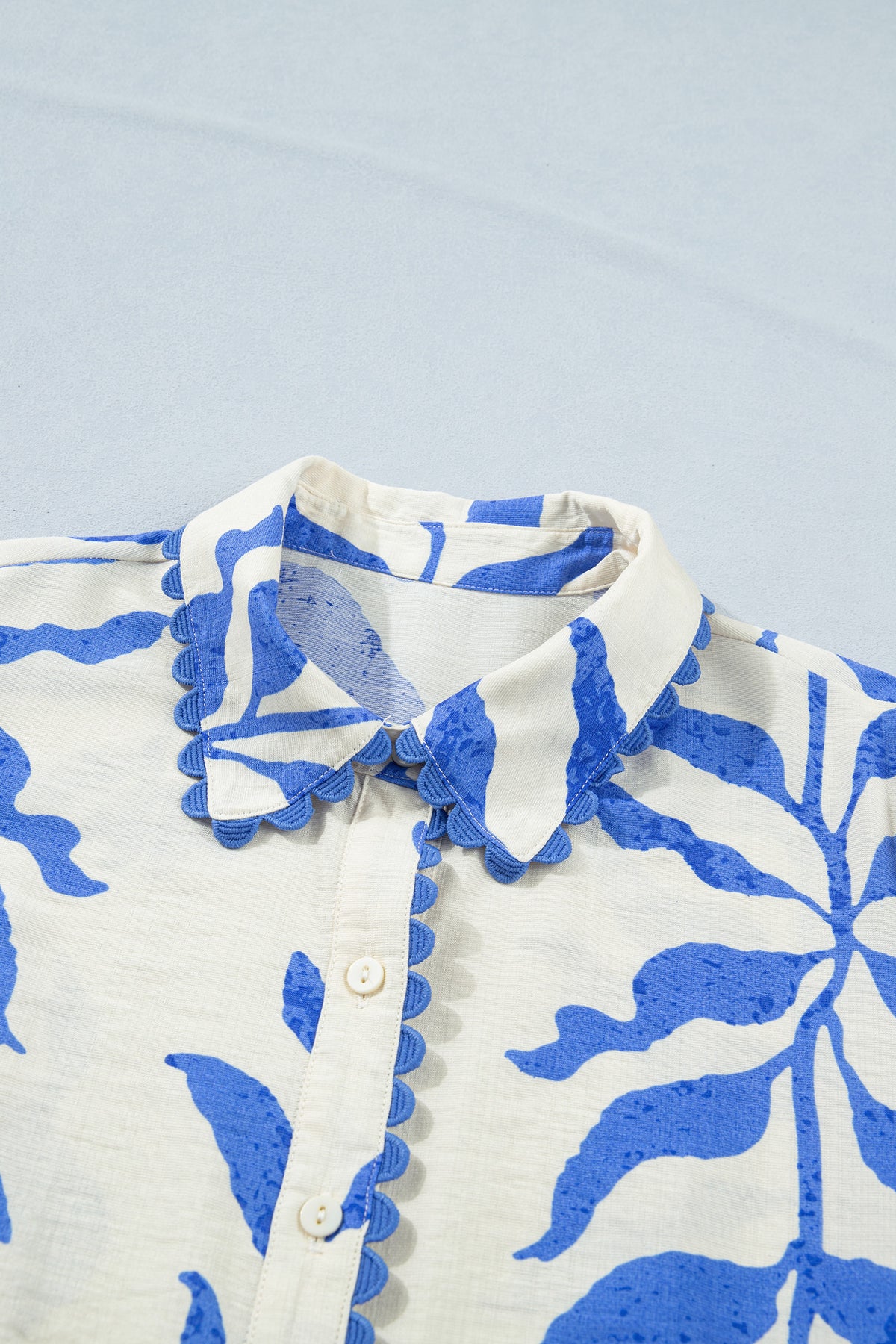 KaleaBoutique Stylish Leafy Botanical Print Side Tie Button Down Maxi Dress - KaleaBoutique.com