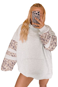 KaleaBoutique Comfortable Patchwork Camo Long Sleeve Hoodie - KaleaBoutique.com