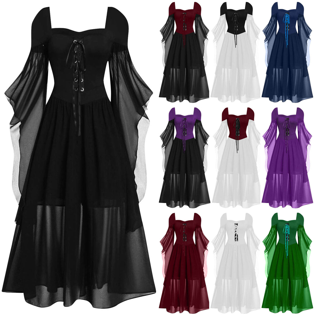 New Halloween Witch Strap Maxi Dress - KaleaBoutique.com