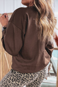 KaleaBoutique Stylish Floral Buffalo Plaid Striped Embroidered Patch Western Pullover Sweatshirt - KaleaBoutique.com