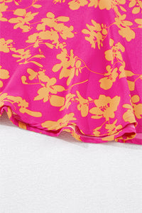KaleaBoutique Stylish Beautiful Floral Print Drawstring Tunic Flowy Short Dress - KaleaBoutique.com